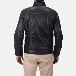 Biker Style Men Leather Jacket OEM Custom Logo Wholesale Bulk Motorcycle Jackets Cheap Slim Fit Coats jacket for men - Product Image 6