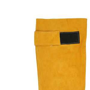 Manches de soudage en cuir de vachette fendu, résistantes à la chaleur et aux coupures, longues manches en cuir pour le soudage - Product Image 5