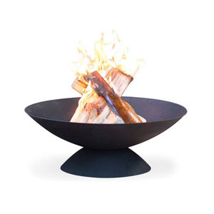 Brasero de Hierro de Primera Calidad para Exteriores, Brasero de Leña Negro para Jardín y Patio, Chimenea Moderna Independiente de Metal - Product Image 1