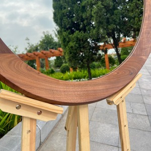 Deco Walnut Wooden <b>Wall</b> <b>Mirror</b> Handmade In Bone lay Eco-Friendly <b>Lightweight</b> with Elegant Design for Home Decor - Product Image 2
