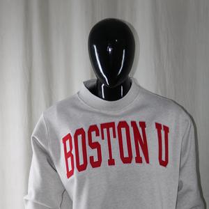 เสื้อสเวตเชิ้ตทรงบ็อกซี่ แบรนด์ BOSTON U คอเต่า 450 GSM ปักชื่อตามสั่ง ผ้าฝ้ายฟลีซเฟรนช์เทอร์รี่ 100% - Product Image 1