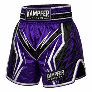 Nouveaux shorts de boxe Muay Thai MMA unisexes pour adultes, respirants, avec logo personnalisé imprimé, polyester/coton, séchage rapide - Product Image 5