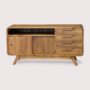 Minimalist Design Drawer cabinet TV Cabinet with Teak Wooden Frame Material and Durable for Home Furniture Decoration - Product Image 2