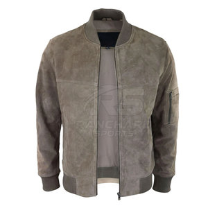 Chaqueta Bomber de Cuero Vacuno para Hombre, Acabado Premium, Ropa de Invierno, Estilo Refinado, Cierre Frontal con Cremallera, Cómoda, Ecológica, de Secado Rápido - Product Image 3