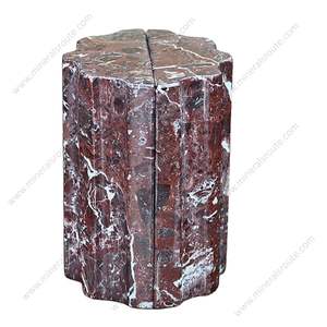 Porte-livres en marbre zèbre rouge, pierre naturelle de haute qualité, design gravé, certifié ISO9001, décoration pour la maison et le bureau, emballage personnalisable - Product Image 3