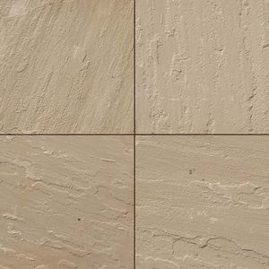 Carrelage carré en grès jaune de Lalitpur, surface polie, pour patio extérieur, jardin, allée, pierre carrée en grès - Product Image 5
