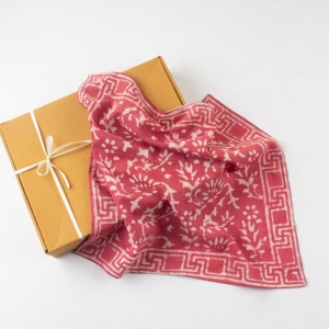 Pink Color Hand Made Blocks Printed Indian <b>Bandanas</b> for Women 100% Cotton Face Wrap Cover <b>Bandanas</b> - Product Image 4