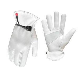New Design Patch Palm Cowhide Grain Leather <b>Driver</b> <b>Gloves</b> Soft & Comfortable Heeat Resistant Outdoor Activities Garden <b>Gloves</b> - Product Image 2