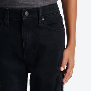 High Quality Design Boys Solid Color Ripped Design Pants With <b>Denim</b> <b>Material</b> OEM Service Design For Bulk Buyers With Custom Logo - Product Image 3