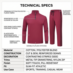 Survêtements à capuche personnalisés élégants unisexes en polaire pour l'hiver, pour le jogging et l'entraînement, avec logo imprimé par transfert thermique, motif Paisley/uni - Product Image 4