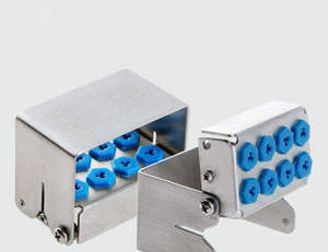 Estuche Organizador de Fresas Dentales de Acero Inoxidable BBI-336 de Bone Bridge Instruments, Bloques de Fresas Plateados de 40 mm de Longitud, Certificado CE - Product Image 2