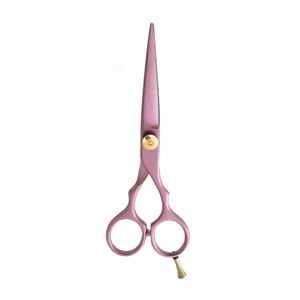 Right Hand Use Sharp Stainless Steel Barber Scissors with <b>Rubber</b> Handle for Baby Pink Hair Cutting and Dressing - Product Image 6