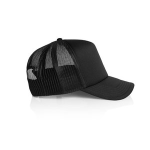 Casquette de camionneur en mousse polyester à profil haut avec logo personnalisable et fermeture à pression réglable, fabriquée en usine au Vietnam, vêtements de haute qualité - Product Image 3