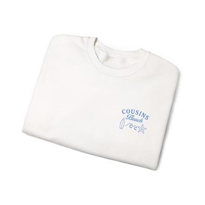Sudadera de cuello redondo bordada Cousins Beach, unisex, de corte holgado, tejida en algodón, estilo casual para verano y streetwear. - Product Image 6