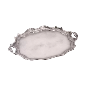 Plateaux de service en aluminium poli faits à la main avec poignées texturées en forme de bois de cerf, plateau décoratif pour servir les aliments, pour la maison et l'hôtellerie - Product Image 4