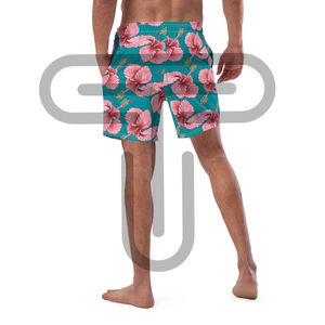 Shorts de plage d'été pour hommes avec impression Logo et design personnalisés Shorts de surf de qualité supérieure fermeture à la taille élastique plaine - Product Image 5
