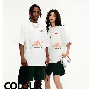 Camiseta de Alta Calidad, 310 g/m², 100% Algodón, con Logotipo Personalizado, Lisa, Talla Grande para Hombre, Negra, Gruesa - Product Image 1