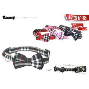 Collier pour animaux Yommy avec nœud papillon, réglable de 40 à 55 cm, pour chiens et chats - Product Image 3