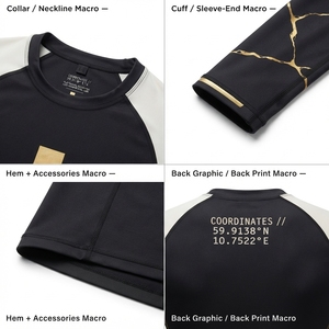 Rashguard de compression à manches longues pour homme, personnalisé, Kintsugi BJJ, 210 GSM, polyester élasthanne, pour MMA et grappling, fabrication OEM - Product Image 4