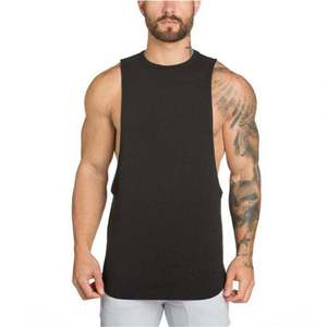 Custom Muscle Fitness Bodybuilding Gym Clothing Male Sleeveless Vest Print Blank Wife Beater <b>Singlets</b> Stringers <b>Men</b> Tank Top - Product Image 3