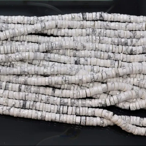 ลูกปัดฮาวไลท์ธรรมชาติทรงเฮชิ ขนาด 5-6 มม. รูปทรงยางรถ ลูกปัดพลอยสำหรับทำเครื่องประดับ ลูกปัดแบบหลวม ราคาขายส่ง จำหน่ายจำนวนมาก - Product Image 3