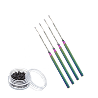 Accessoires de tressage, crochets pour dreadlocks, outil d'extension de cheveux, aiguille à crochet en acier inoxydable de qualité chirurgicale 14 cm pour cheveux