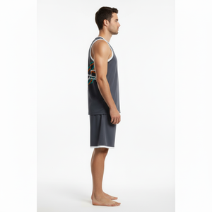Maillot de basket personnalisé : options d'impression et de broderie, tissu polyester respirant, service OEM, uniforme de basket sur mesure - Product Image 3