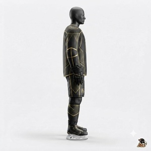 ice Hockey Jersey Matching Pants <b>Socks</b> Athletic Sports Uniform Lightweight <b>Moisture</b> Wicking Training Competition Clothing - Product Image 3