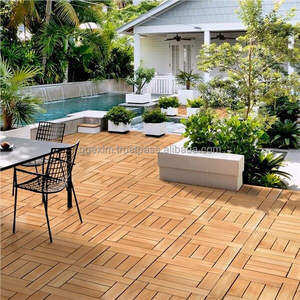 Dalles de terrasse en bois d'acacia, emboîtables, imperméables, pour jardin et patio - Product Image 2