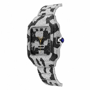 Luxury Women's Analog Quartz <b>Watch</b> Rectangle Case Stainless Steel Band <b>Diamond</b> Accents - Product Image 4