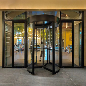<span class=keywords><strong>Porte</strong></span> tournante automatique au design moderne pour hôtels : verre trempé imperméable avec surface finie haut <span class=keywords><strong>de</strong></span> gamme pour entrée <span class=keywords><strong>de</strong></span> luxe - Product Image 6
