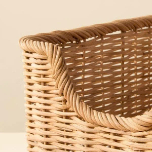 Cesta de almacenamiento de ratán de nuevo diseño, fabricada en Vietnam con precio de mayoreo, color OEM ODM - Product Image 2