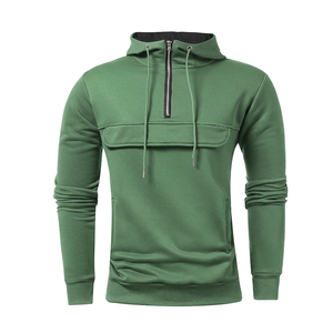 Sweat-shirt à capuche unisexe en polyester noir personnalisé, à double fermeture éclair, tricoté, décontracté, doux, pour l'hiver, impression numérique - Product Image 4