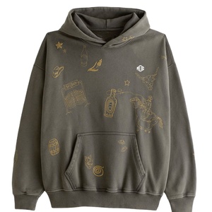 Sweat-shirts à capuche graphiques personnalisés et élégants, unisexes, en molleton surdimensionné, fournisseur en gros, fabricant, étiquette privée OEM - Product Image 5