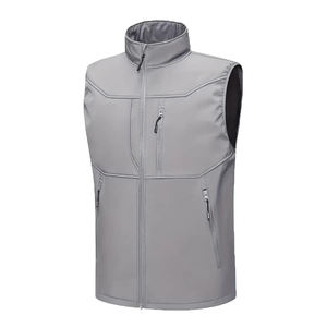 Chaleco Acolchado Sin Mangas de Lona Recubierta OEM, Chaqueta Personalizada con Logotipo Frontal, Poliéster, Primavera, Hombre, Mujer - Product Image 3