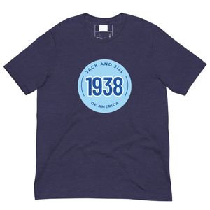 T-shirt unisexe bleu marine à motif, col rond, en coton doux, manches courtes, décontracté, mode quotidienne, streetwear - Product Image 1