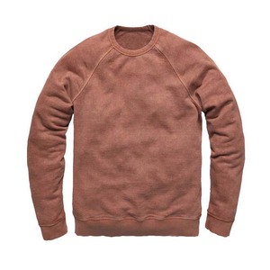 Sweat-shirt à col rond pour homme, couleur unie, manches raglan, coupe classique, coton French Terry, tricot décontracté pour l'automne - Product Image 1