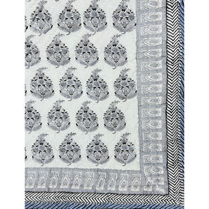 Edredón Reversible de Algodón 100% con Estampado Floral Hecho a Mano, Estilo Vintage, Ecológico, para Cama Doble - Product Image 2