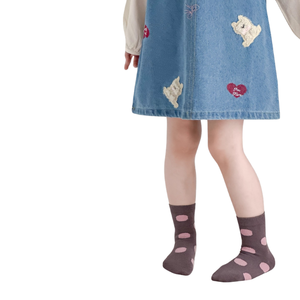 Calcetines de Algodón para Niñas, Estilo Primavera-Otoño, Lindos Dibujos Animados, Medias Transpirables Antideslizantes para Bebés de 0.5 a 3 Años - Product Image 4