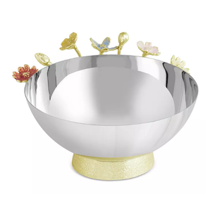 Round Shape Large Selling Silver Plated Bowl Candy Bowl Dinner <b>Table</b> Decoration Server Bowl Steel Fruit Serving Bowl - Product Image 1