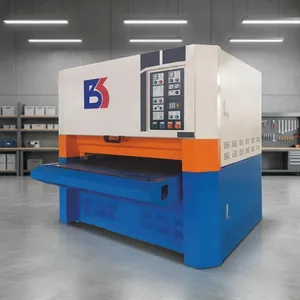 Lijadora de Banda Ancha Industrial para Acabado de Superficies de Paneles de Contrachapado, Calibración de Chapa y Líneas Automatizadas de Procesamiento de Madera - Product Image 1