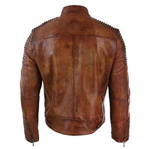 Customized Men's Genuine <b>Leather</b> Bomber <b>Jacket</b> with Zipper Closure Coated Fabric Breathable Hooded Regular Fit 320g Lightweight - Product Image 6