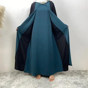 Vestido Abaya Musulmán de Manga Larga para Mujer, Bordado de Alta Calidad, Sin Costuras, Ligero, de Poliéster, al por Mayor, Estilo Pakistaní - Product Image 4