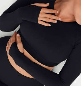 Wholesale Custom Fitness Wear Yoga Sets Gym Workout Clothes Athletic Suits Sports Bra Jacket High Waist Leggings Set for Women - Product Image 4