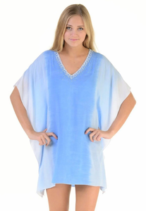 Caftán bordado pesado para mujer de talla grande con lentejuelas y cuentas Georgette Tops largos con estampado de animales blusa de playa Top 1 pieza - Product Image 5