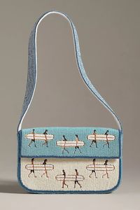 Sac à main rectangulaire artisanal de qualité supérieure avec motif de verre à vin, artisanat textile, toile de coton écologique et durable - Product Image 3