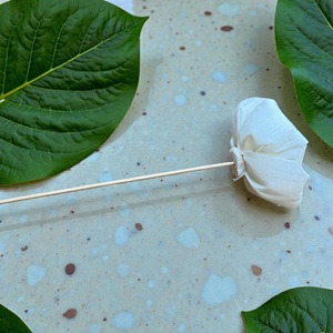 VADEE SOLA WOOD FLOWER Handmade Sustainable Ivory English Rose Sola Wood Flowers 8.5 CM Sesbania Plant Fiber Rod From Thailand - Product Image 5