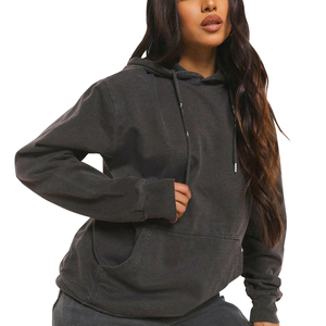 Sudaderas con Capucha Ligeras para Mujer, Lavadas con Ácido, Personalizadas, Estilo Urbano, Alta Calidad, Venta al Por Mayor 2026 - Product Image 5