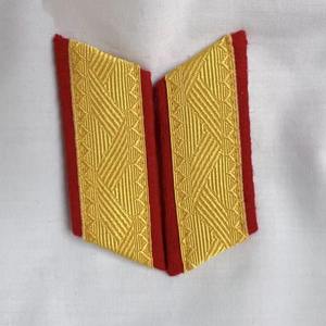 Épaulettes tactiques personnalisées en PVC pour uniformes, insignes écologiques brodés sur mesure, accessoires unisexes avec fil doré - Product Image 2