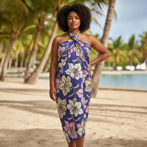 Pareo Hawaiano Ligero Personalizado, Sarong Floral Polinesio, Cubrebaño de Playa, Fabricante y Proveedor de Telas OEM - Product Image 6